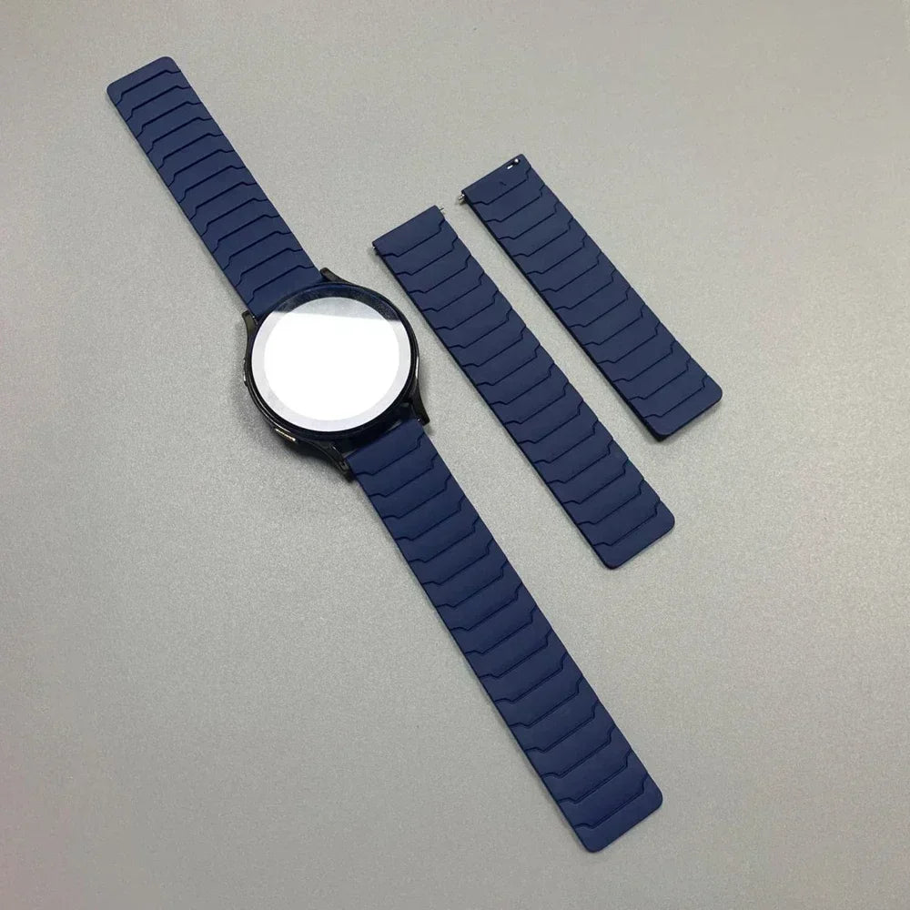 Bracelet magnétique en Silicone, 20 22mm, pour Huami AMAZFIT BIP 6 5 UNITY, pour Redmi 5 3 Active/Lite, pour Amazfit T-Rex 3 Pro 48mm