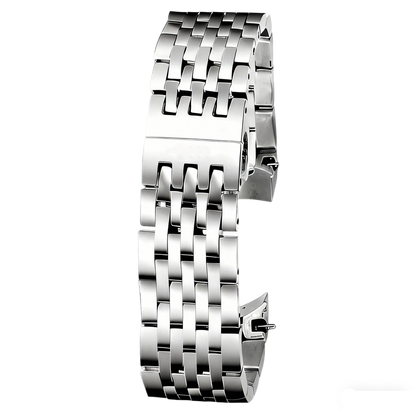 Cinturino in acciaio inossidabile da 19 mm per Tissot Le Locle, braccialetto di ricambio compatibile con orologio elegante Tissot, finitura argento lucido.