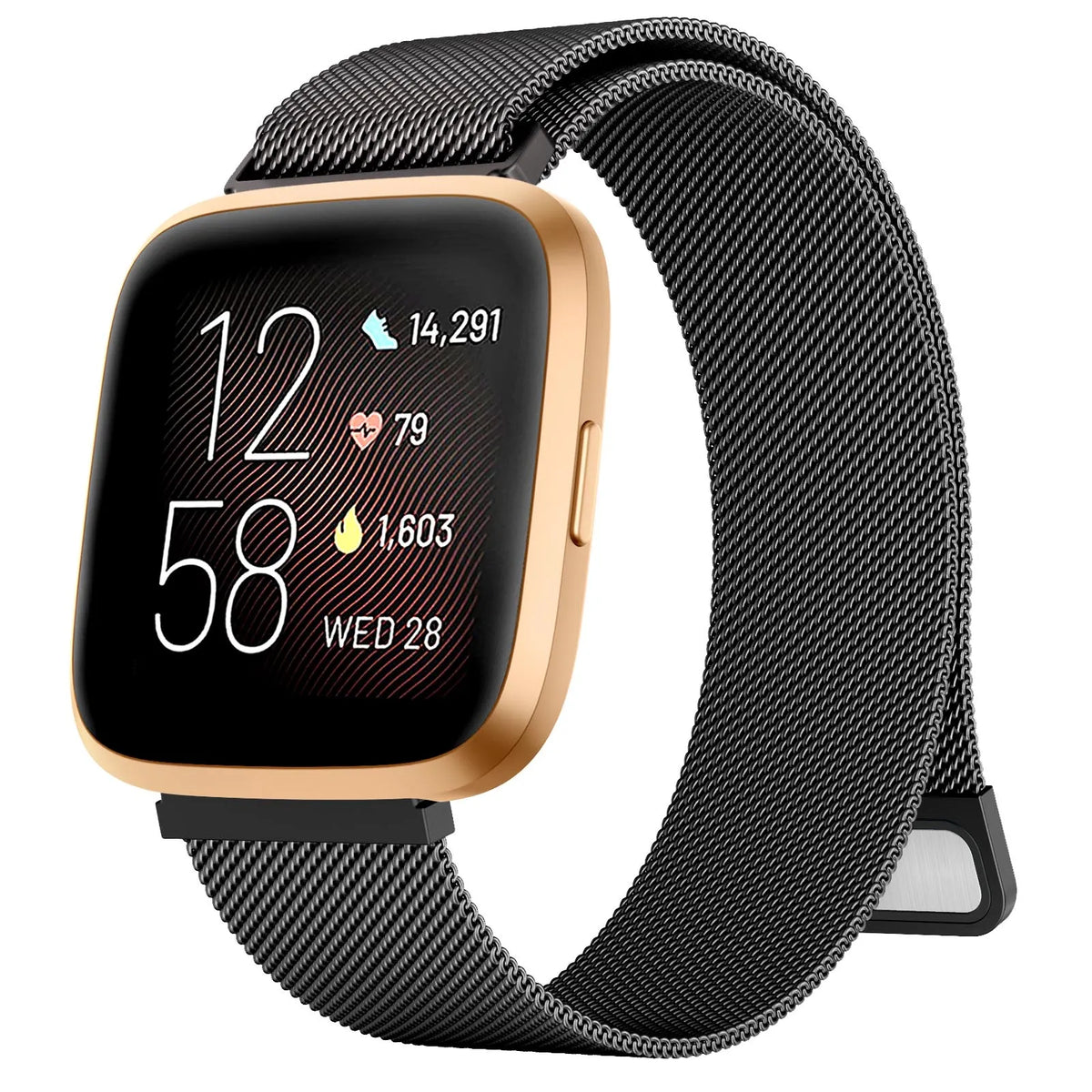 Bracelet magnétique en métal pour Fitbit Versa 1/Versa 2/versa 3/Versa 4, Bracelet pour Fitbit Versa Lite/Sense 2