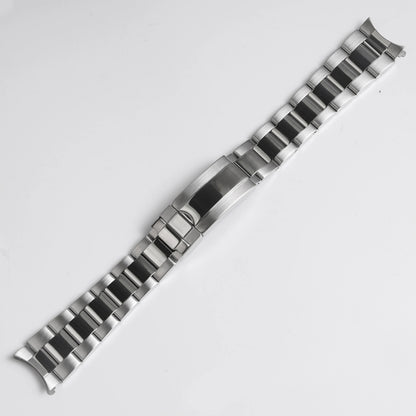 Bracelet de montre en acier inoxydable argenté mat poli de 19mm, pour SEIKO SNXS80 SNXS79 SNXS79K SNXS77K SNXS75 SNXS73, Bracelet de poignet en métal