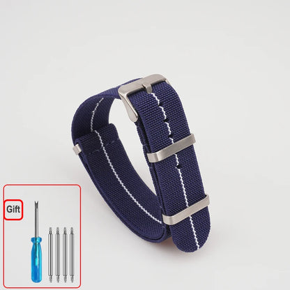 Cinturino per orologio NATO, paracadute in nylon elastico