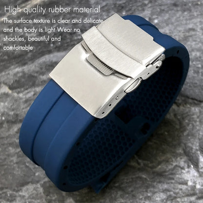 Bracelet de montre en caoutchouc de haute qualité, 21mm, adapté à Tissot T076 T076.417, coloré, doux, étanche, en Silicone naturel, bracelet de montre de sport