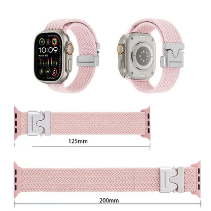 Nylon Solo Loop Bracelet for Apple Watch 46mm 44mm 45mm 42mm 40mm 38mm 41mm Ultra2 49mm iWatch Series 10 9 SE 8 7 6 5 4