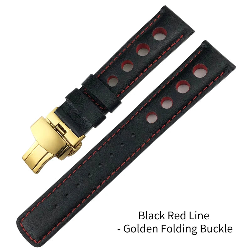 Bracelet de montre en cuir véritable pour hommes, 20mm, boucle papillon, pour Tissot T91 Racing Sports 1853 PRS516 T044