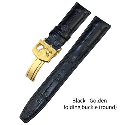 Bracelet de montre en cuir de Crocodile américain, 20mm 21mm 22mm, pour IWC PORTUGIESER PORTOFINO Pilot, outils gratuits