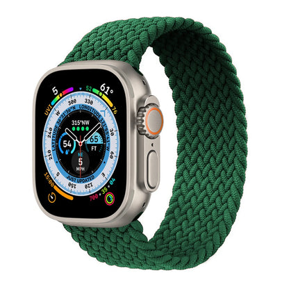Bracelet tressé Solo Loop pour Apple Watch, 46mm 44mm 40mm 45mm 41mm 42mm, Correa, iWatch Series 11 10 9 SE 8 7 6 5 4 3