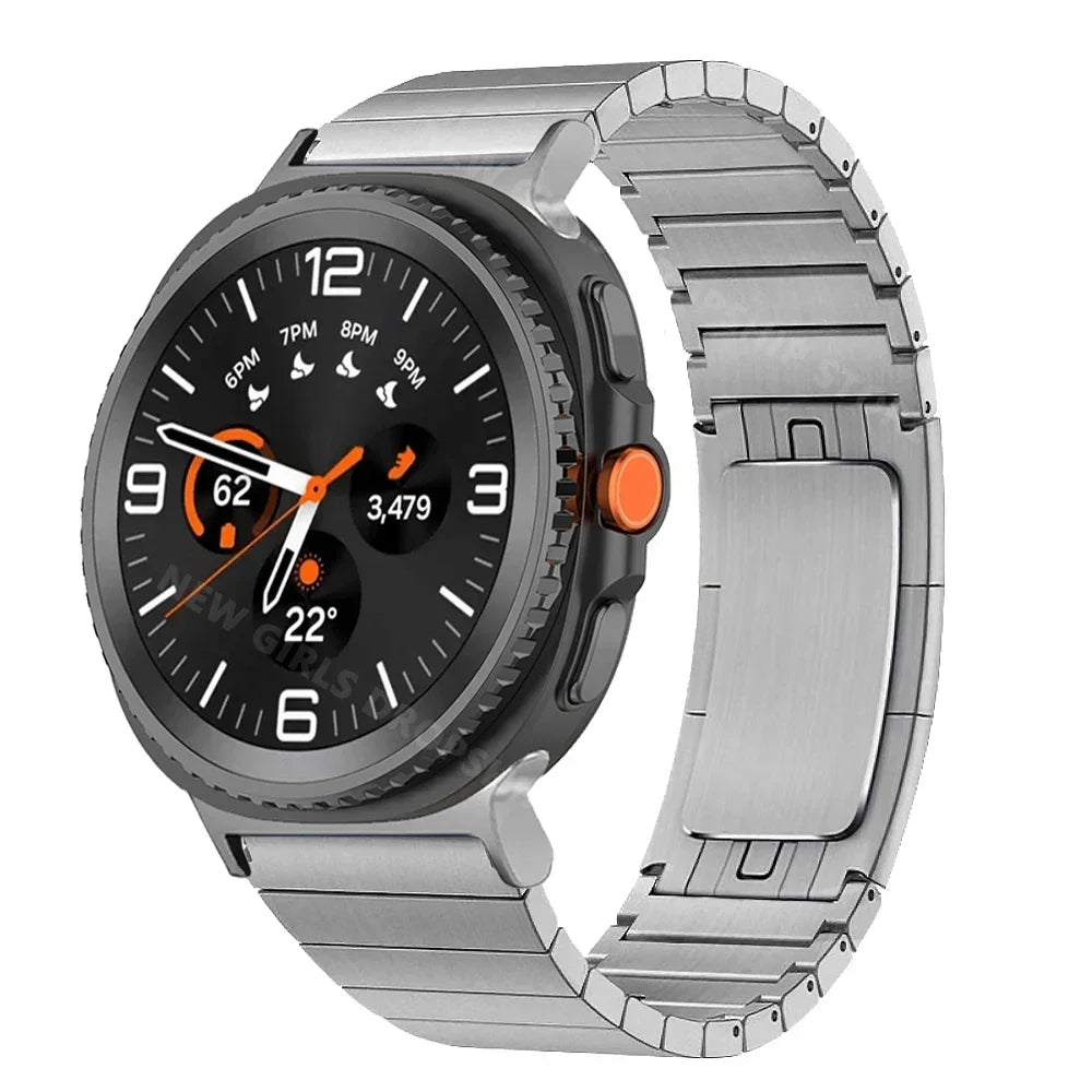 Luxury Stainless Steel Bracelet for Samsung Galaxy Watch 8 Classic 46mm 44mm 40mm, Professional Strap for Samsung Galaxy Ultra Correa