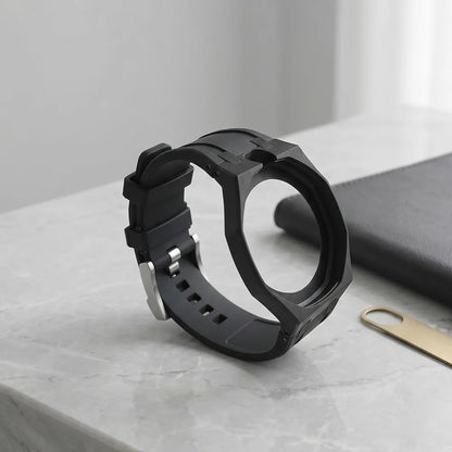 Kit de modification intégré pour Swatch x AP Royal Oak : Boîtier en céramique Pop + Bracelet en silicone pour convertir une montre de poche en bracelet de remplacement