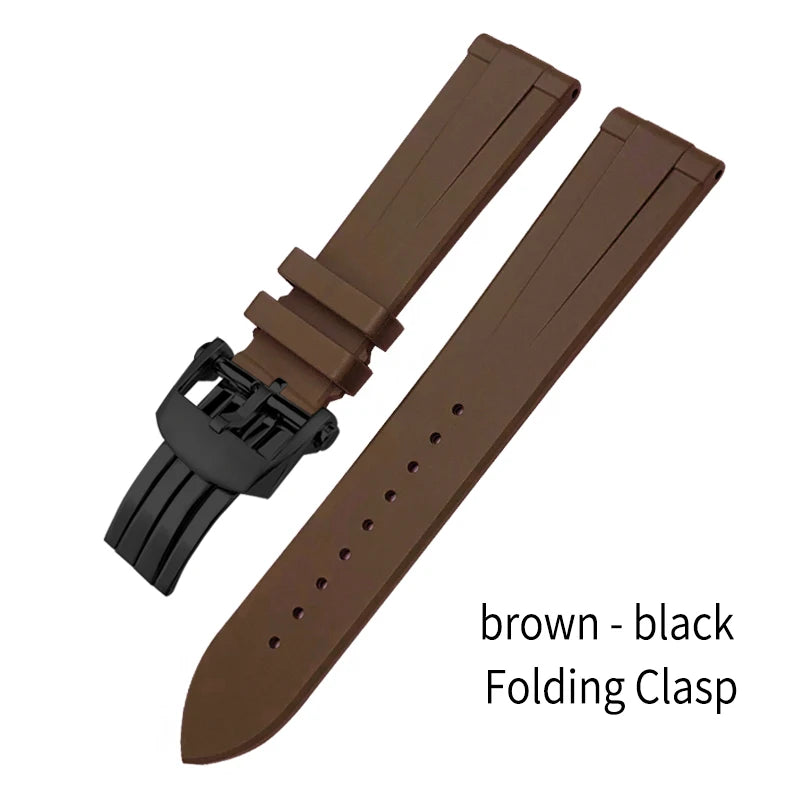 Bracelet de montre en caoutchouc fluoré FKM à dégagement rapide, 21mm 22mm, pour Breitling Navitimer Avenger Superocean, bracelet de montre souple coloré