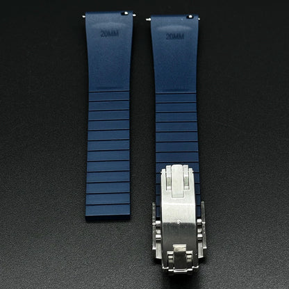 High-quality rubber watch strap 18/19/20/21/22mm FKM men's fashion watch strap for Seiko Rolex Omega