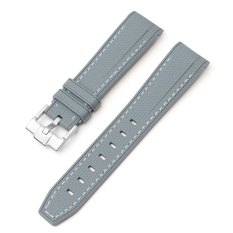 Bracelet de montre en caoutchouc et Silicone, 20mm, pour Omega X Swatch Joint MoonSwatch, pour Seamaster 300, pour hommes et femmes, extrémité incurvée