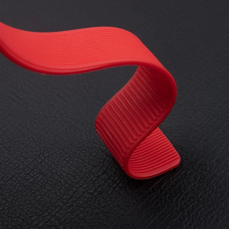 24mm Soft Thin Natural Rubber Curved End Watch Strap Band for TAG, for HEUER Grand Carrera Aquaracer Watch Bracelet