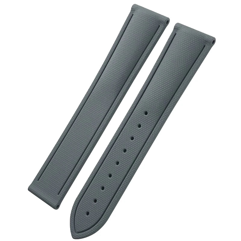 Quick Release FKM Fluoro Rubber Watch Strap for Omega Seamaster AT150 Breitling Seiko 5 Longines Oris 20mm 21mm 22mm