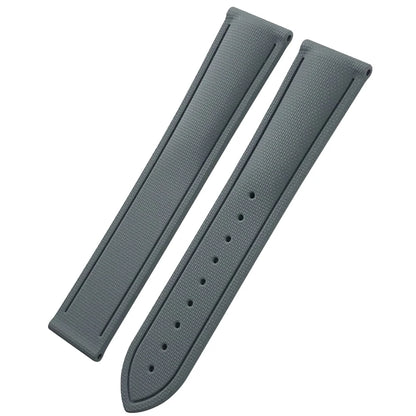 Quick Release FKM Fluoro Rubber Watch Strap for Omega Seamaster AT150 Breitling Seiko 5 Longines Oris 20mm 21mm 22mm