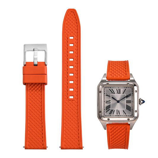 Bracelet en caoutchouc fluoré FKM, 18mm 20mm 22mm 24mm, Bracelet de montre à dégagement rapide pour plongée Omega Seiko Tissot Rolex, ceinture universelle