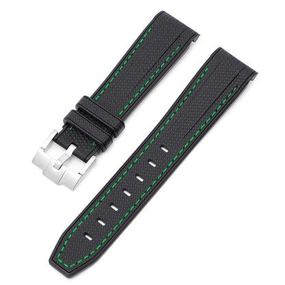 Bracelet de montre en caoutchouc et Silicone, 20mm, pour Omega X Swatch Joint MoonSwatch, pour Seamaster 300, pour hommes et femmes, extrémité incurvée