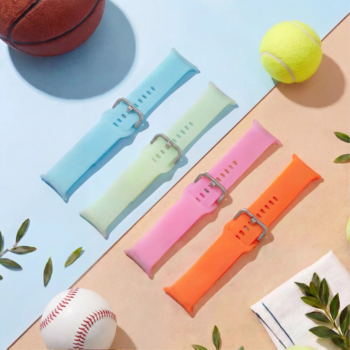 Solid Color Luminous Silicone Watch Strap, Compatible with Samsung Galaxy Watch Ultra 47mm, Unisex Replacement Band
