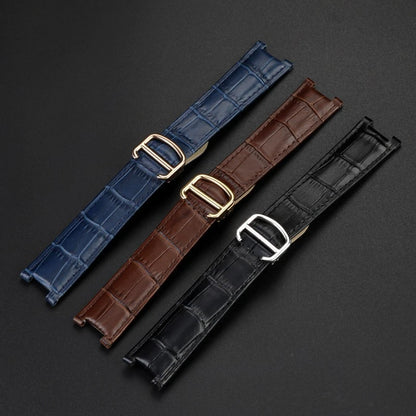 Cinturini per orologi in pelle bovina da uomo e catene per orologi da donna - per la serie Cartier PASHA speciale 21x15mm 20x12mm 18x10mm cinturini con tacche