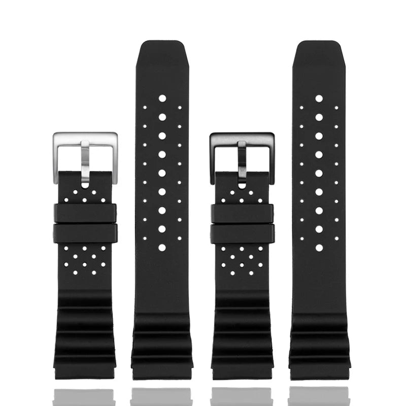 Seiko Rubber Watch Strap, 20mm, 22mm, Silicone, for Casio MDV-106 107 Dive SLA019J1, 2784
