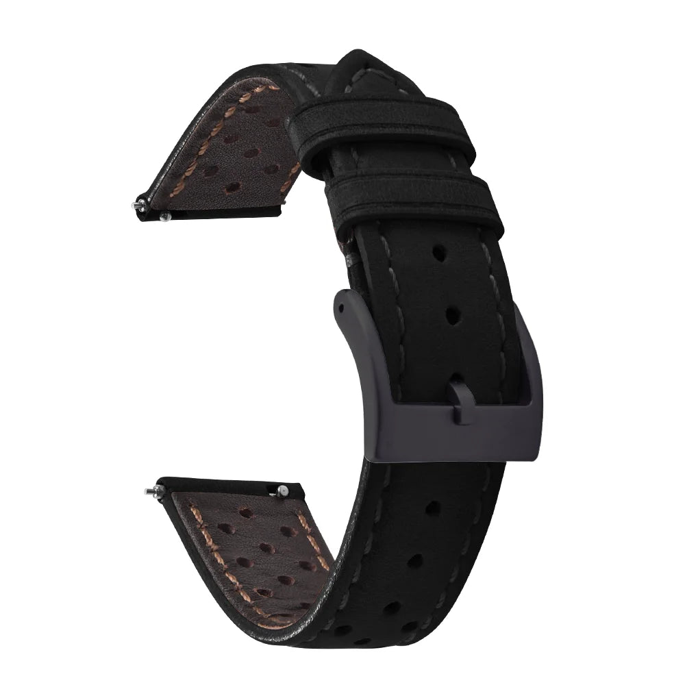 Universal Rally Leather Watch Strap - Quick Release