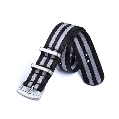 Bracelet de montre en Nylon de ceinture de sécurité de haute qualité 20mm 22mm Type universel troupes de sport Parachute pilote bracelets de montre en Nylon militaire