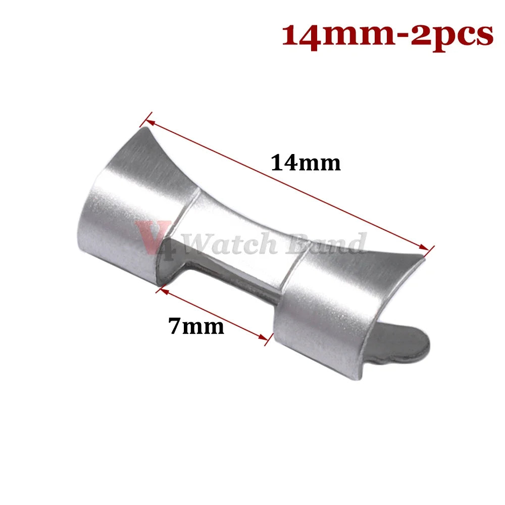 Gebogener Endadapter 12/14/16/18/19/20/22/24 mm für Edelstahl-Uhrenarmbandanschluss Rolex für Seiko-Uhrenarmbandzubehör