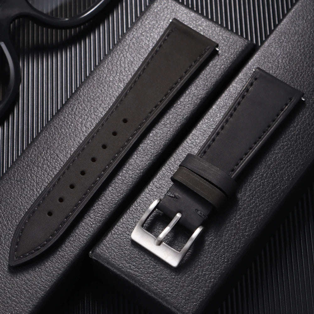 Cinturino vintage in pelle da 18 mm, per Casio e altri - Fast