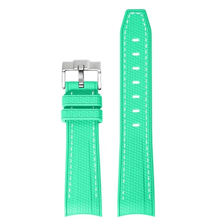 Bracelet de montre en caoutchouc et Silicone, 20mm, pour Omega X Swatch Joint MoonSwatch, pour Seamaster 300, pour hommes et femmes, extrémité incurvée