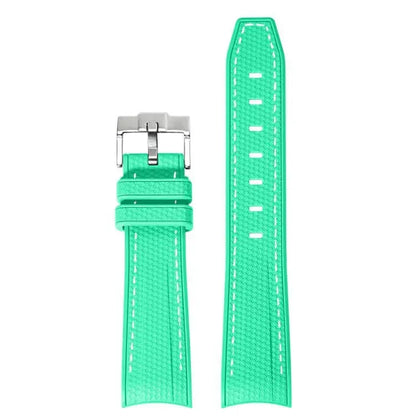 Bracelet de montre en caoutchouc et Silicone, 20mm, pour Omega X Swatch Joint MoonSwatch, pour Seamaster 300, pour hommes et femmes, extrémité incurvée