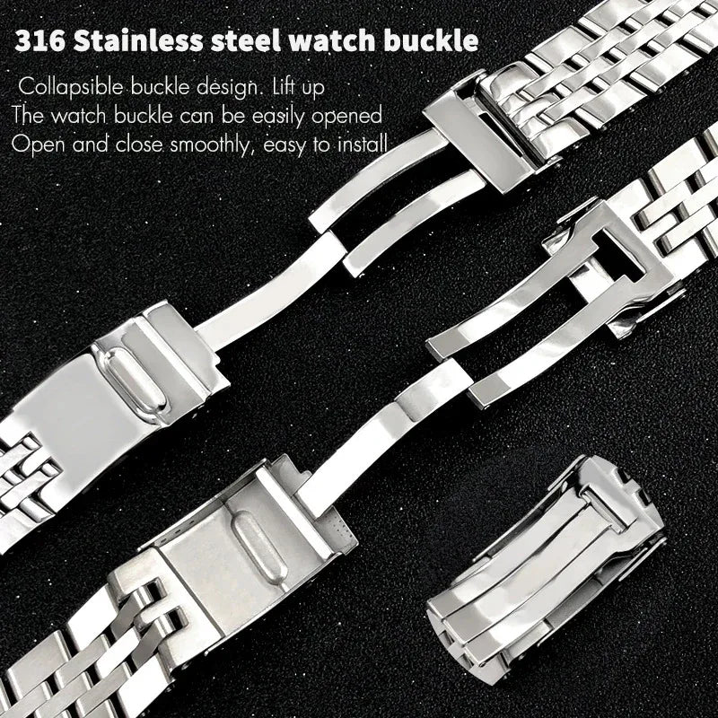 Convient pour Breitling bracelet de montre en acier inoxydable massif Avenger Challenger NAVITIMER SUPEROCEAN bracelet de montre en métal 18m 20mm 22mm 24mm