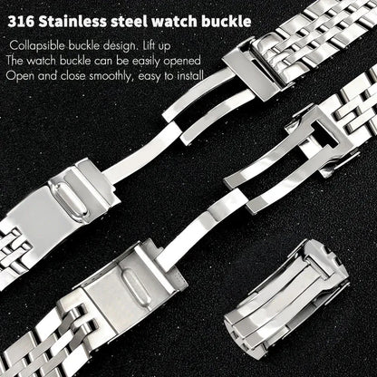 Convient pour Breitling bracelet de montre en acier inoxydable massif Avenger Challenger NAVITIMER SUPEROCEAN bracelet de montre en métal 18m 20mm 22mm 24mm