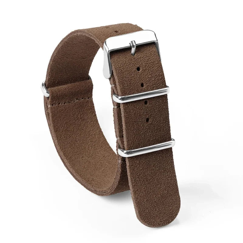 Bracelet en cuir suédé 22mm 20mm, universel pour Seiko, pour Samsung Galaxy Watch 5 4 3, bracelets de remplacement