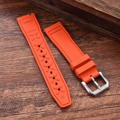 New FKM Fluoro Rubber Straps 20mm 21mm 22mm Quick Release Watch Bands Waterproof Diving Watch Straps for Every Brand Diving Watches