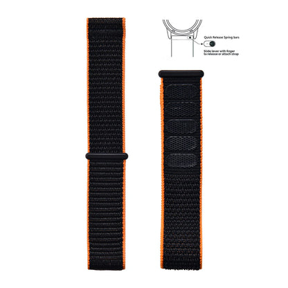 New Design Adjustable Quick Release Hook Buckle Watch Straps 20mm 22mm Bands for Comfortable Nylon Bracelet Elastic Nylon Watch Bands