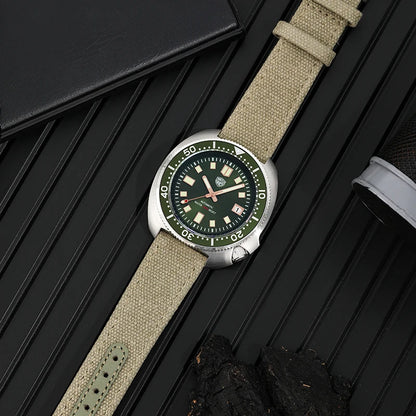 Bracelet de montre en toile pour montre militaire pilote 6105, 18mm 20mm 22mm, dégagement rapide, remplacement universel, rétro, accessoires de montre