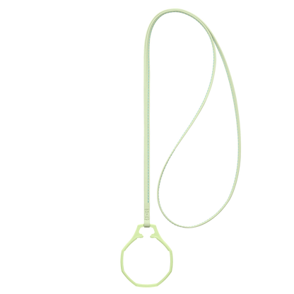 Cordon en cuir + anneau en biocéramique pour montre de poche Swatch Royal Pop, support de pendentif à accrocher au cou, cuir de veau de qualité supérieure avec surpiqûres