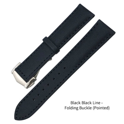 Canvas and Leather Watch Strap, 20mm, 22mm, 19mm, 21mm, for Omega Watch, Seamaster, Diver 300 Moon, AT150 AQUA TERRA, Nylon Bracelet Tools