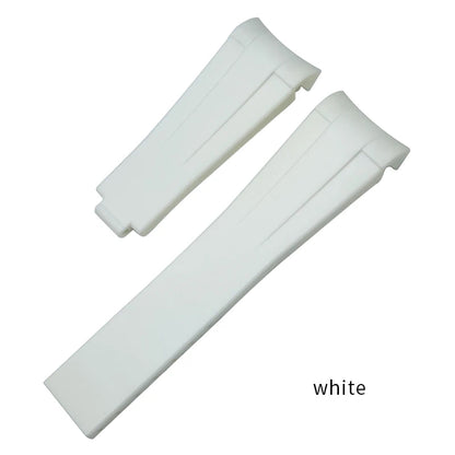 Natural Rubber Watch Strap, 18mm 19mm 20mm 21mm 22mm, Sport, Diving, Silicone, for Rolex Submariner GMT Master Explorer