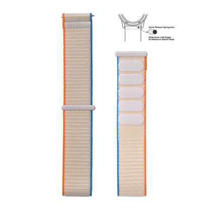 New Design Adjustable Quick Release Hook Buckle Watch Straps 20mm 22mm Bands for Comfortable Nylon Bracelet Elastic Nylon Watch Bands