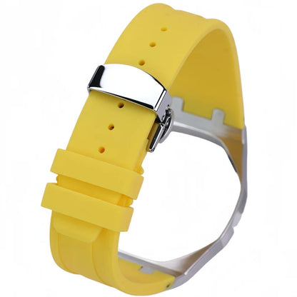 Kit de modification de bracelet en silicone et boîtier de montre en acier inoxydable pour Swatch X AP Royal Pop Pocket Changer, accessoires personnalisés pour montre