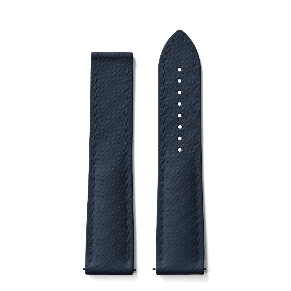 FKM Waterproof Rubber Watch Band Quick Release Deployment Clasp Straps 20mm 22mm Universal Watch Bracelet