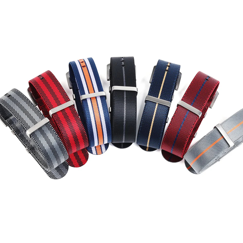 High-Quality Nylon Watch Strap, 18/20/22mm, High Density, Green, Military, Casual, Outdoor, Army, Replacement Strap