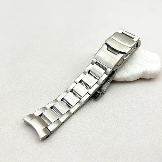 Bracelet de montre Mod 20mm SPB185 SPB187, adapté au déploiement du boîtier Seiko, fermoir pliant, boucle d'interface incurvée