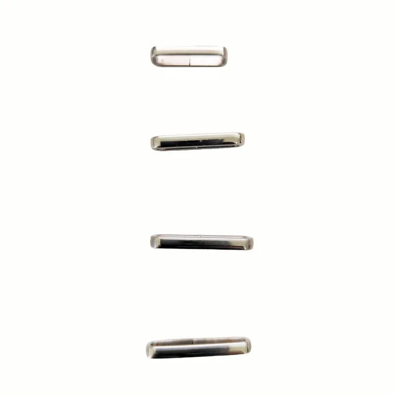 Lot de 100 anneaux de montre en acier inoxydable poli, 16MM, 18MM, 20MM, 22MM, pour bracelets de montre