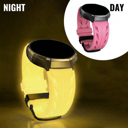 Bracelet de montre lumineux Konse 20/22 mm, adapté aux montres Samsung 7/6/5/4/FE, bracelet en silicone lumineux pour le sport