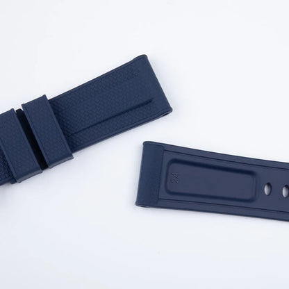 Cinturino per orologio in nylon intrecciato da 22 mm 24 mm con motivo intrecciato, in gomma fluorurata FKM, di ricambio per cinturino Panerai, per PAM111 441 Tudor Seiko.