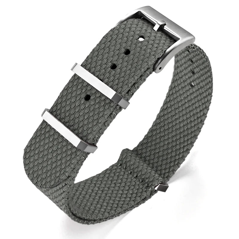 Premium Quality Linen NATO Strap, 20mm 22mm, for OMEGA SEIKO, Sport Woven Nylon Watch Band, Soft Replacement Strap for Men and Women