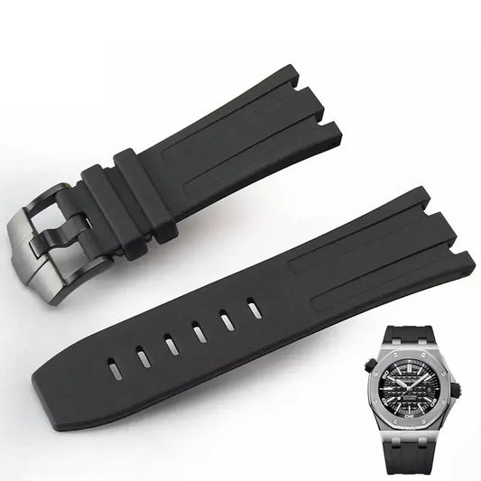 Per AP Audemars e Piguet 15703 Royal Oak Offshore serie impermeabile, cinturino in caucciù siliconico da 28 mm, accessori per orologi da uomo
