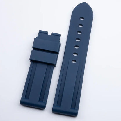 Accessoires intelligents universels, bracelet de montre en caoutchouc FKM souple de 22/24mm, adapté au bracelet Panerai, boucle à ardillon PAM441/111