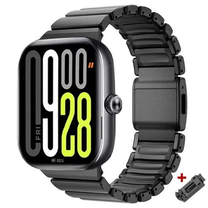 Metal Bracelet for Redmi Watch 6/5/4 3/5Acitve Lite, Alloy Magnetic Buckle Strap